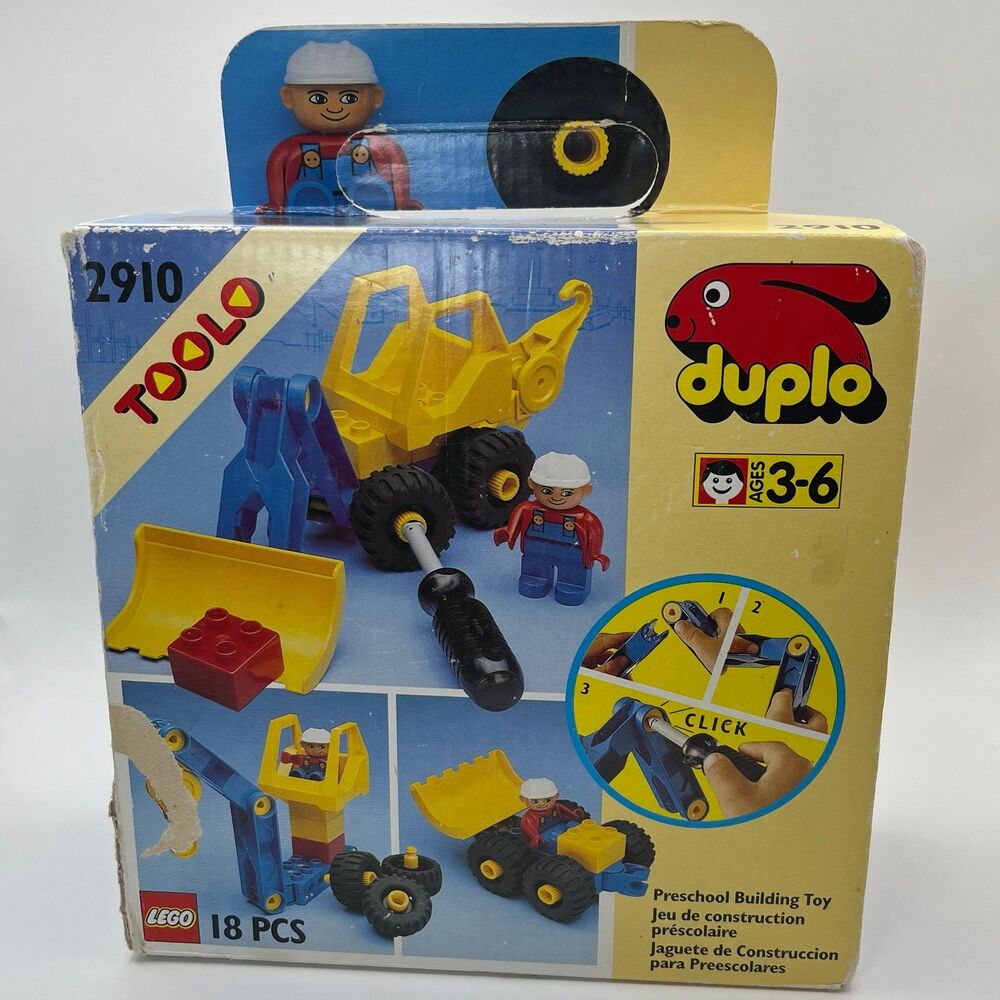 Vintage Lego Duplo Toolo 2910 Preschool Building Toy 1994 Complete